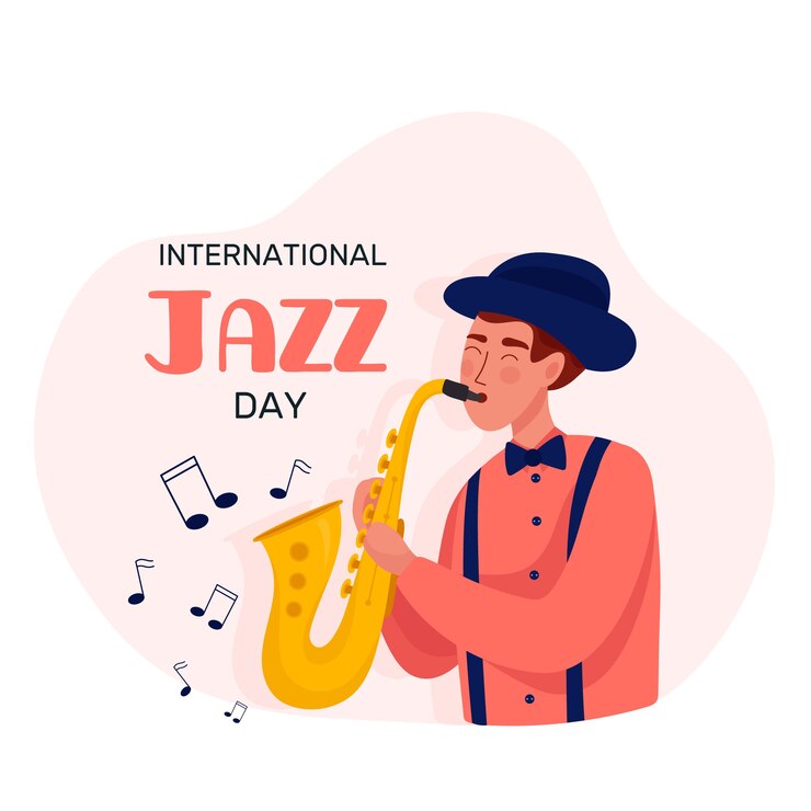 Vector gratuito evento internacional del día del jazz
