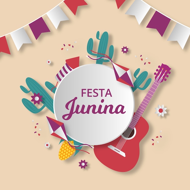 Vector gratuito evento de junio de estilo plano