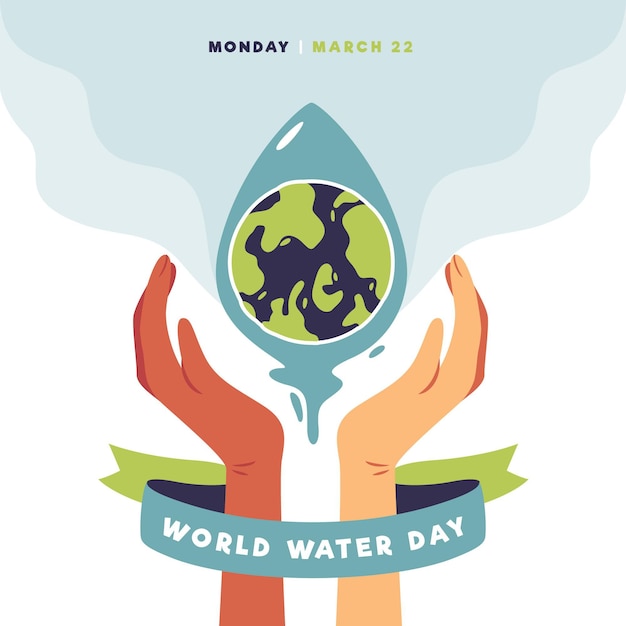 Evento plano del día mundial del agua