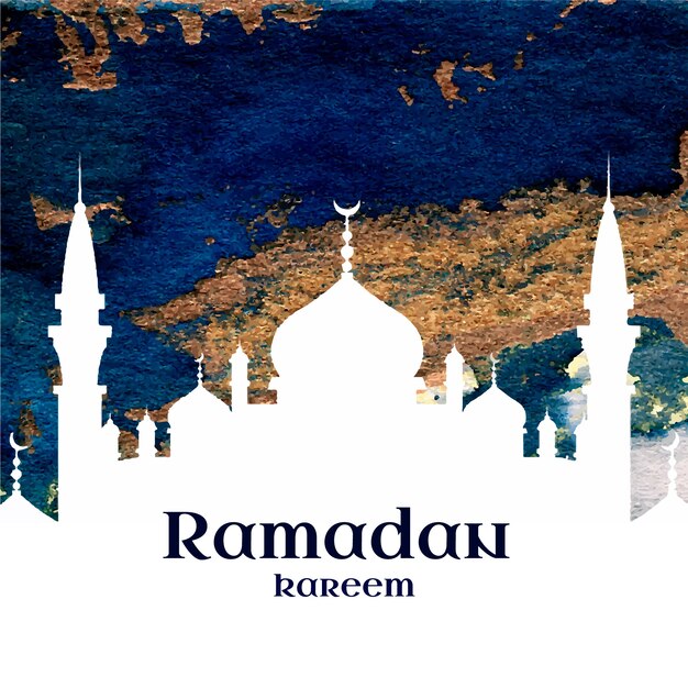 Evento de Ramadán de diseño de acuarela