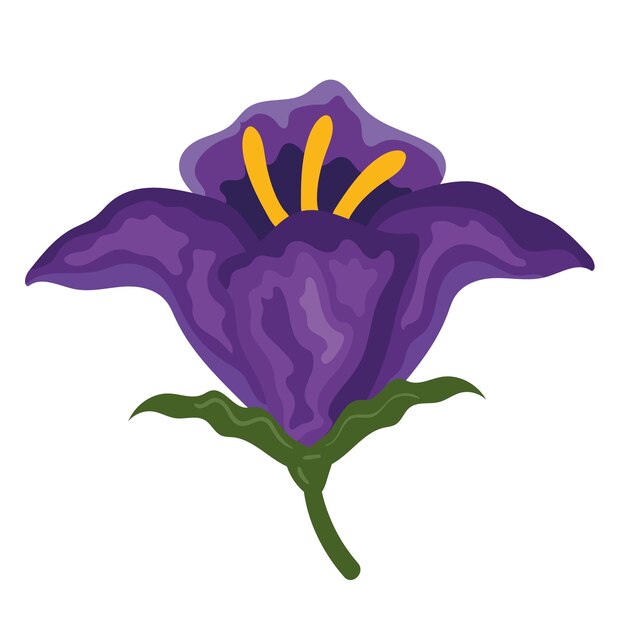 exótico jardín de flores moradas