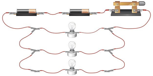 Experimento científico de circuitos