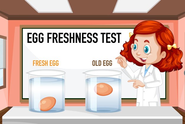 Experimento científico para el concepto de niños