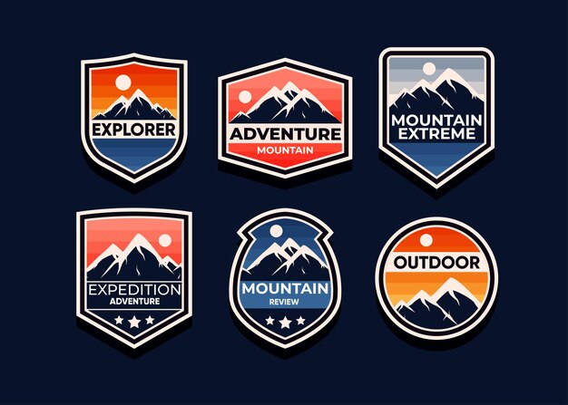Explorar el conjunto de símbolos de aventura en la montaña