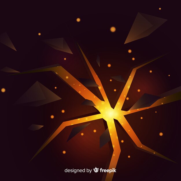 Explosión 3d con fondo de luz