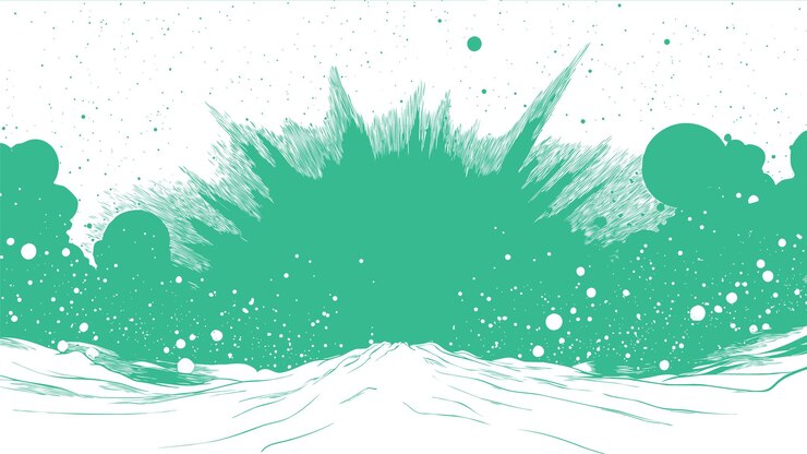 Vector gratuito explosión de estilo cómico salpicando