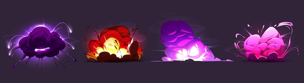 Explosión mágica para el juego ui