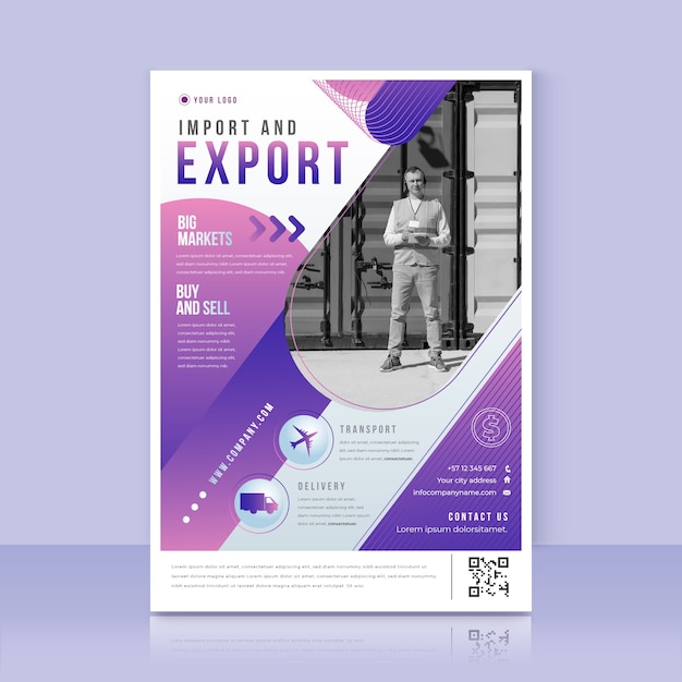 Exportar plantilla de diseño de póster