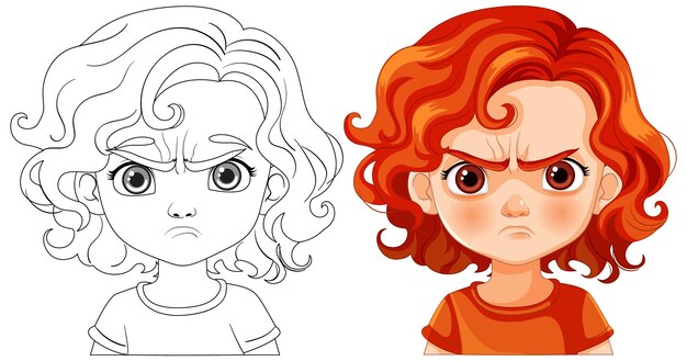 Expresiones de enojo al estilo de las caricaturas
