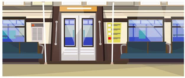 Exterior de la ilustración del tren subterráneo.
