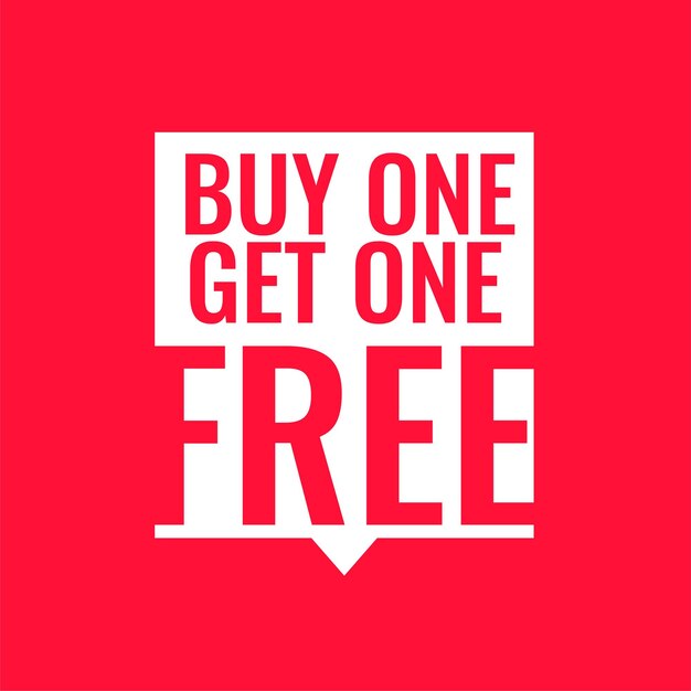 eye catching buy one get one free promo background design
