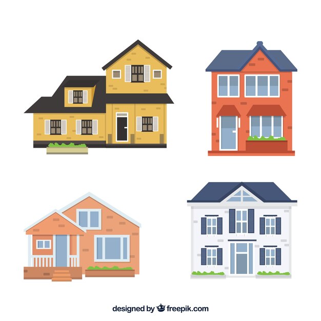 Fachadas de casas decorativas con diseños fantásticos