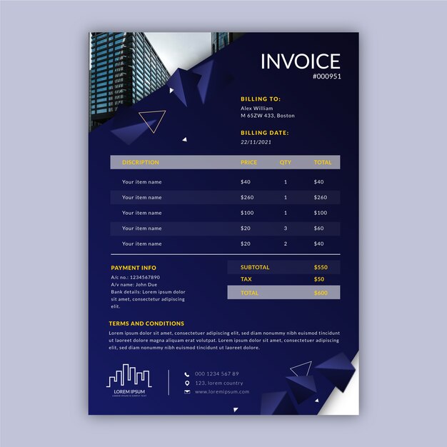Factura inmobiliaria degradada