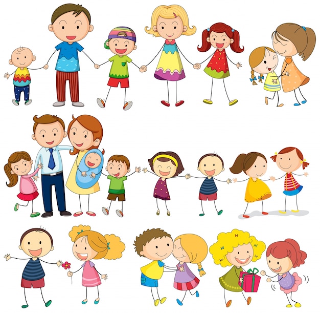 Familia feliz y amorosa