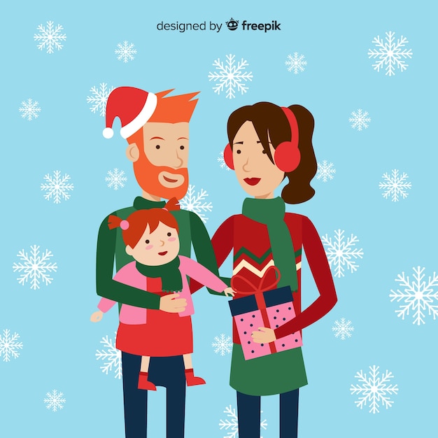 La familia de Navidad