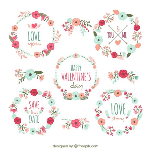 Fantástica colección de decoración floral para el día de san valentín