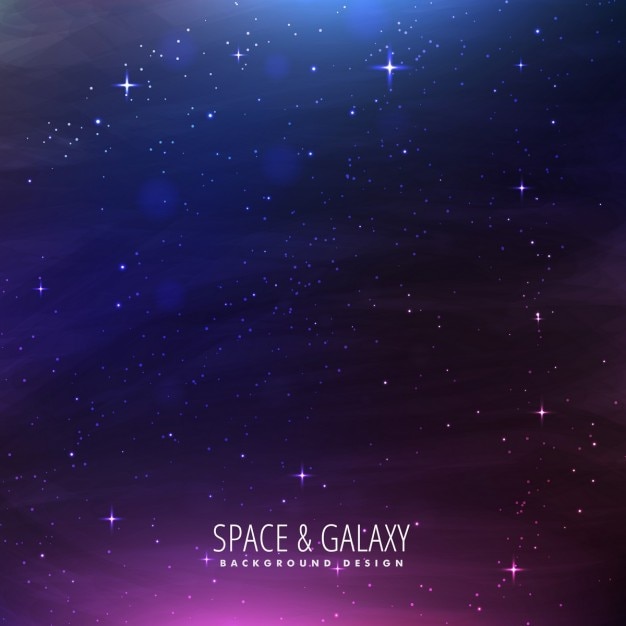 Fantástico fondo de la galaxia con luces púrpuras