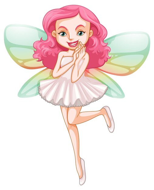 Fantástico personaje de dibujos animados de niña hada