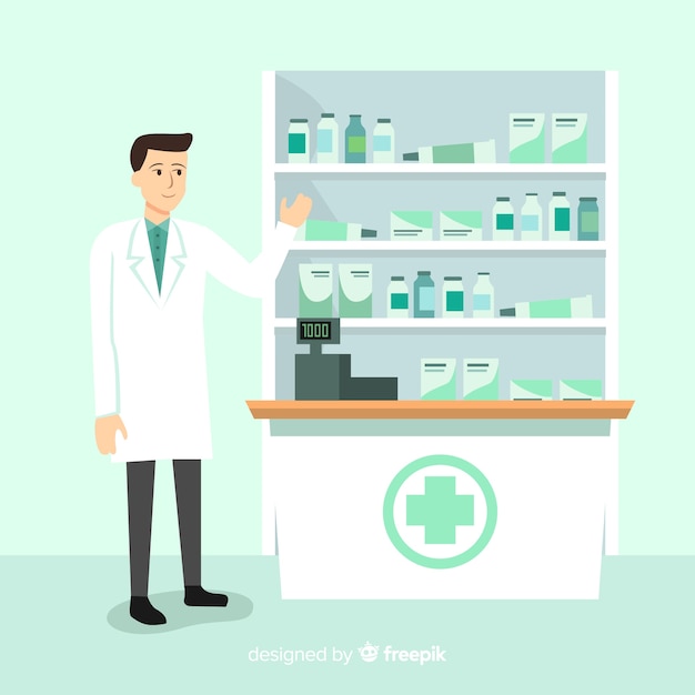 Vector gratuito farmacéutico