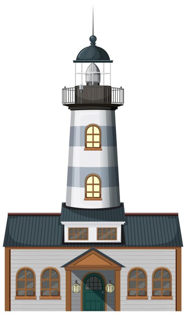 Faro aislado sobre fondo blanco.