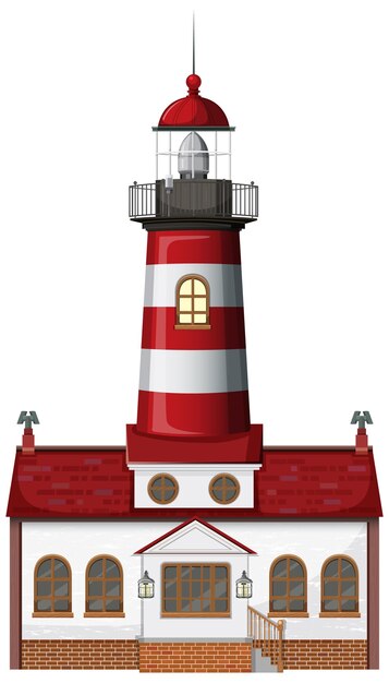 Faro aislado sobre fondo blanco.