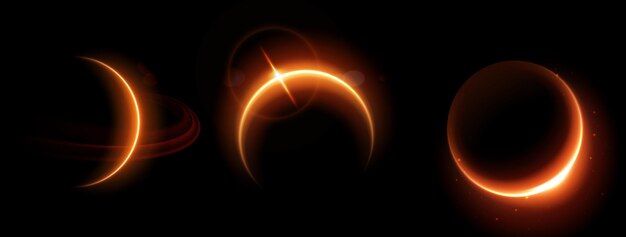 Fases del eclipse solar o lunar establecidas