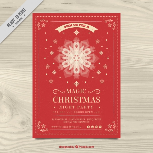 Felicitación elegante retro de navidad 