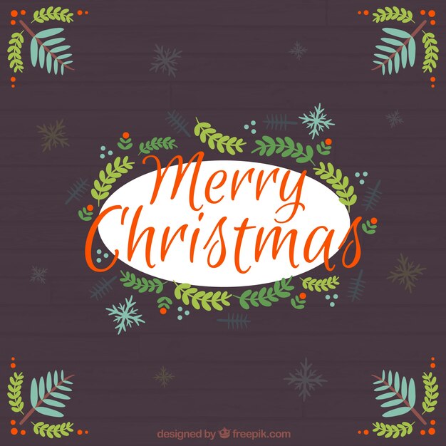 Felicitación de Navidad caligráfico