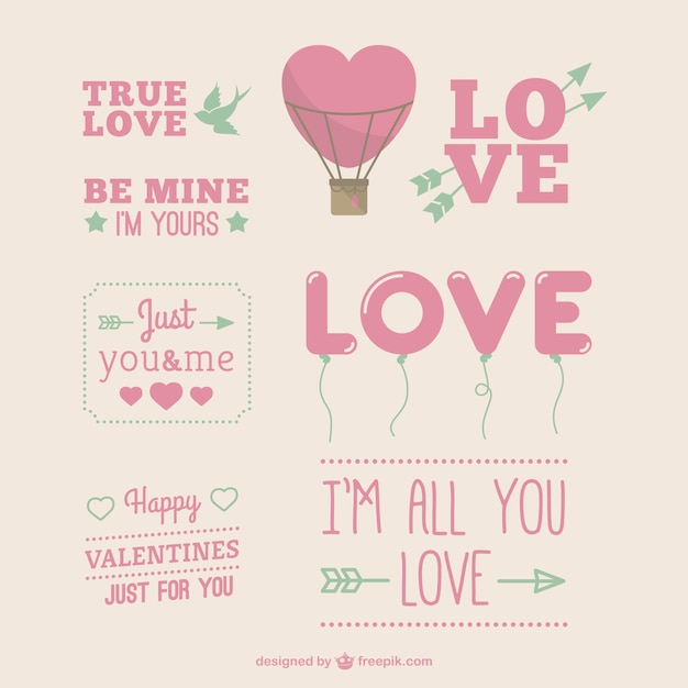 Vector gratuito felicitaciones del día de san valentín