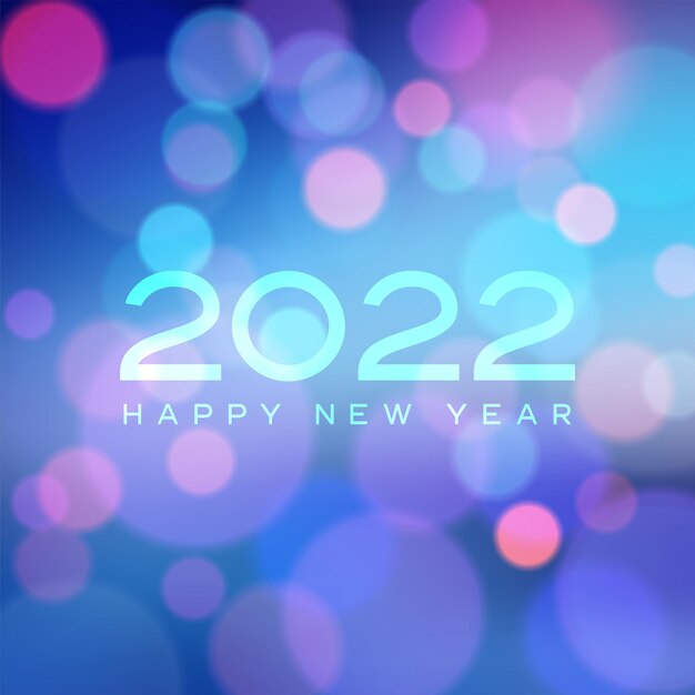 Feliz año nuevo 2012 con bokeh abstracto