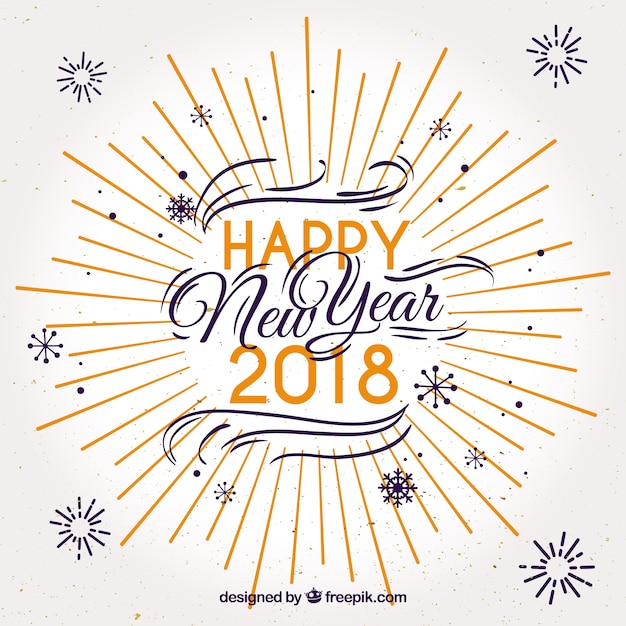 Feliz año nuevo 2018 en letras bonitas