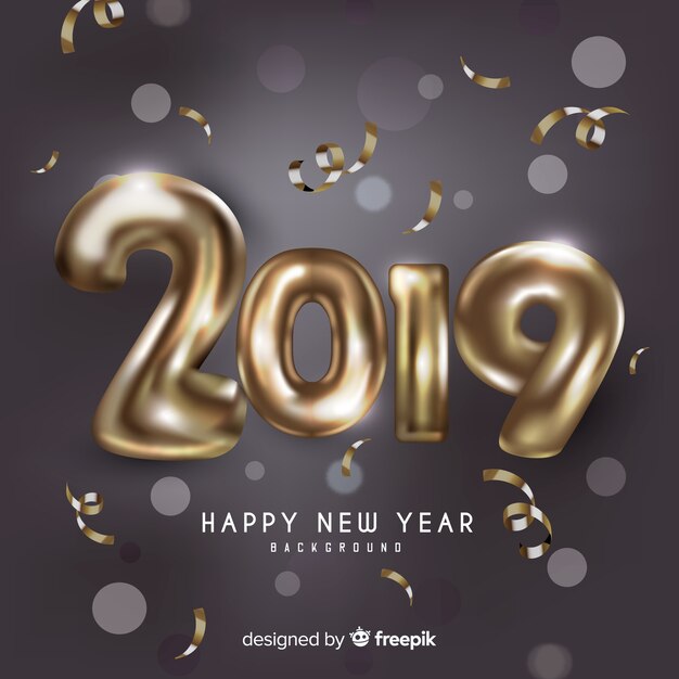 Feliz año nuevo 2019 fondo
