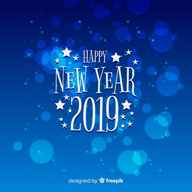 Feliz año nuevo 2019 fondo