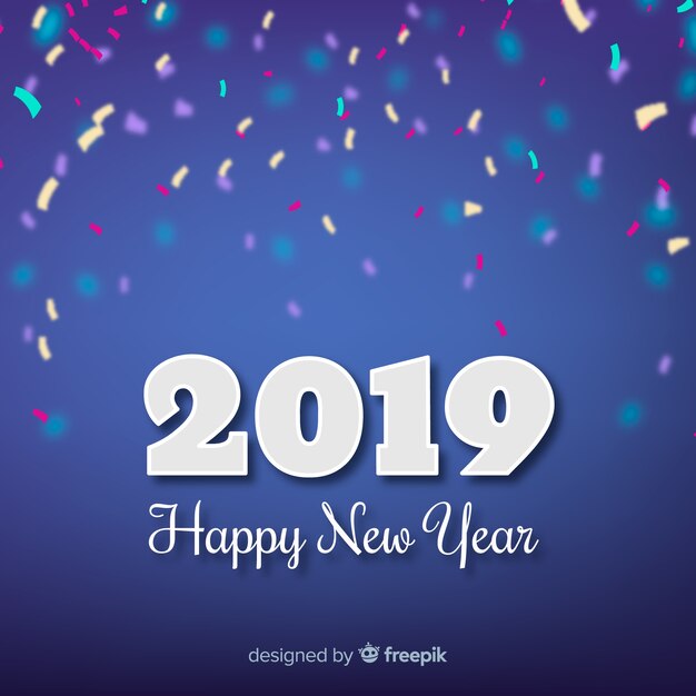 Feliz año nuevo 2019 fondo