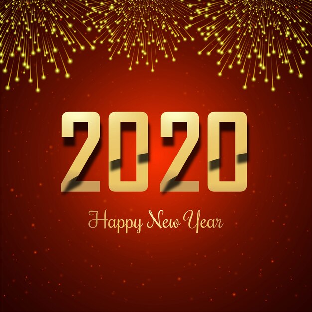 Feliz año nuevo 2019 oro brillante
