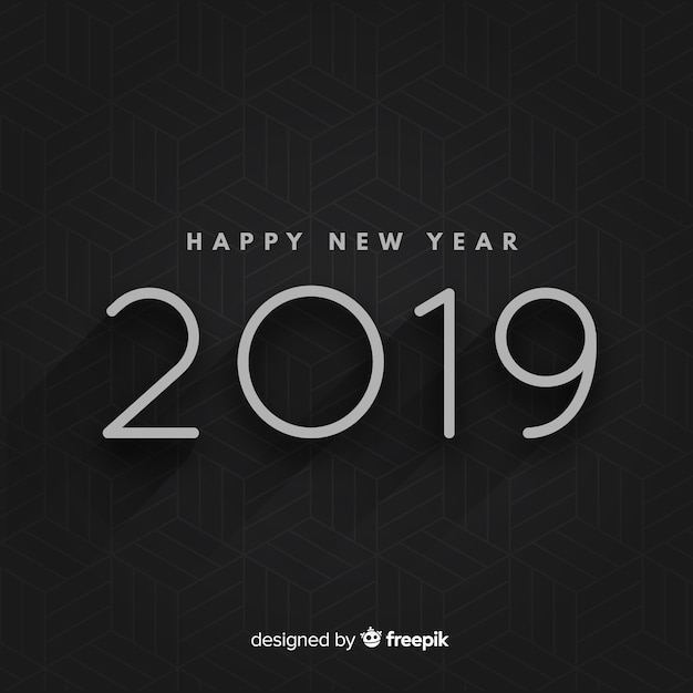 Vector gratuito feliz año nuevo 2019