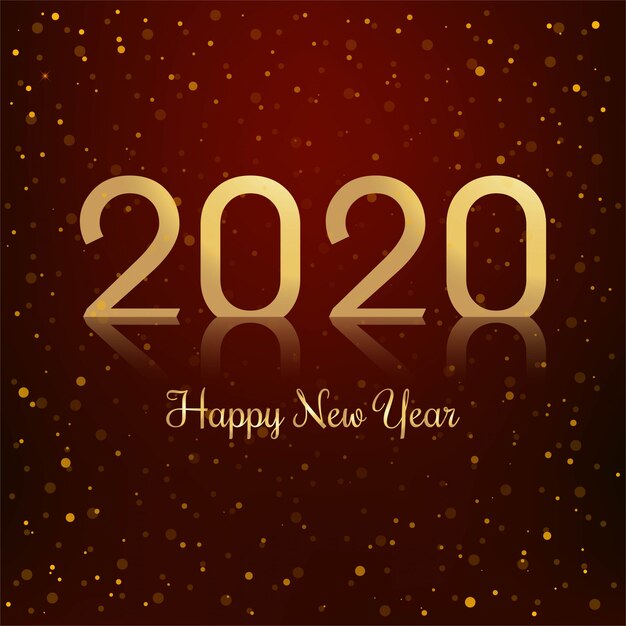 Feliz año nuevo 2020 hermosa celebración