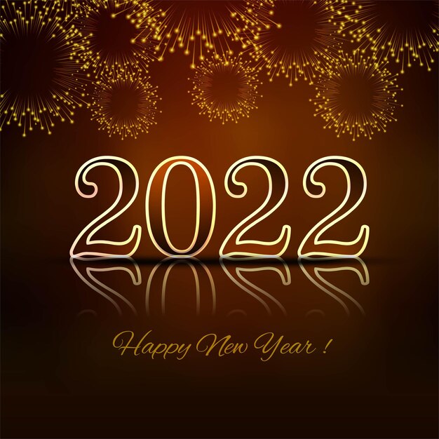 Feliz año nuevo 2022 fondo de celebración navideña