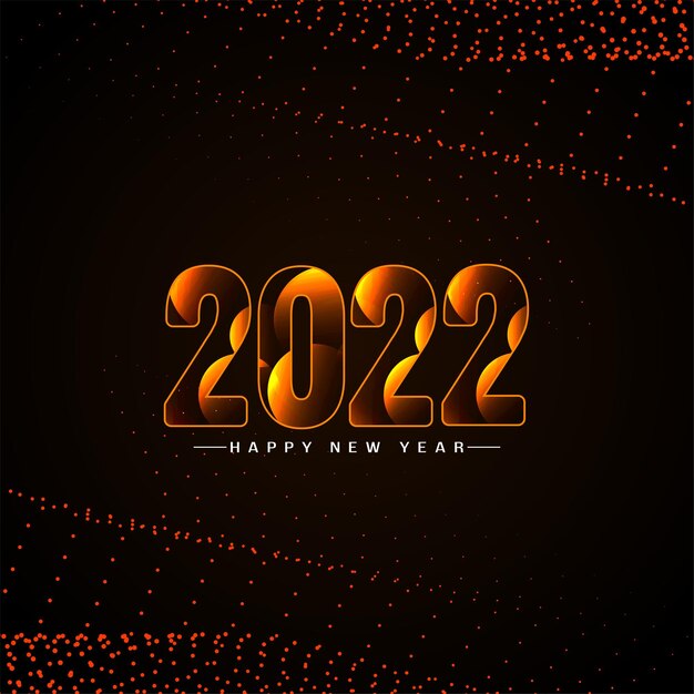 Feliz año nuevo 2022 vector de fondo con estilo elegante