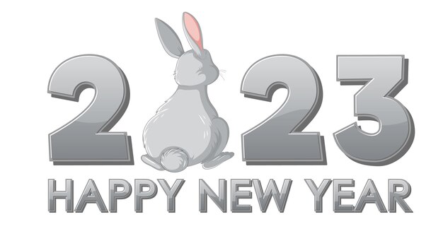 feliz año nuevo 2023 año del conejo
