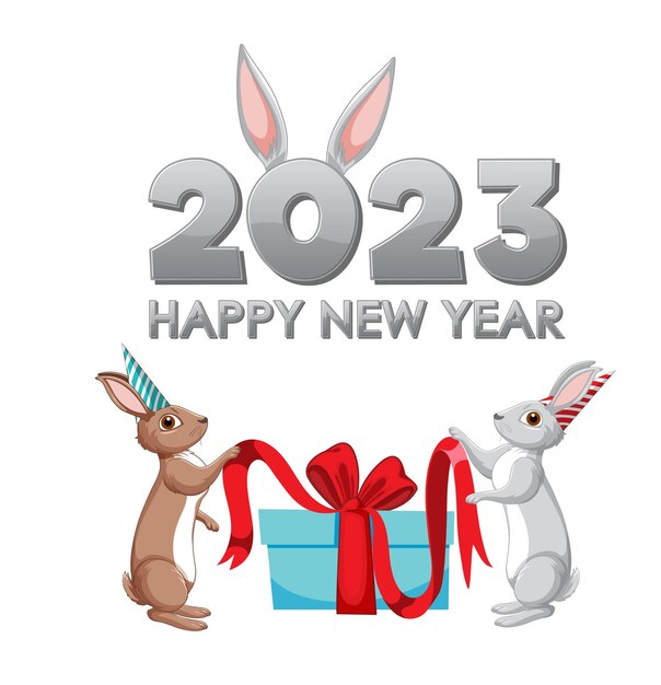 feliz año nuevo 2023 año del conejo