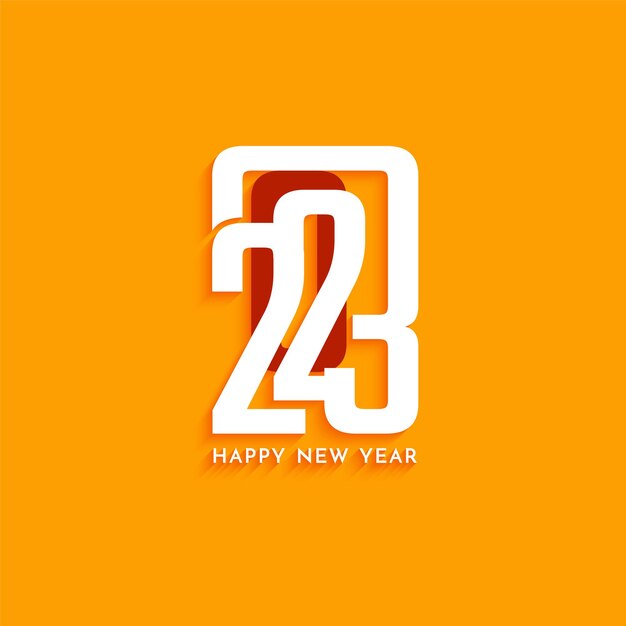 Feliz año nuevo 2023 elegante diseño de fondo moderno