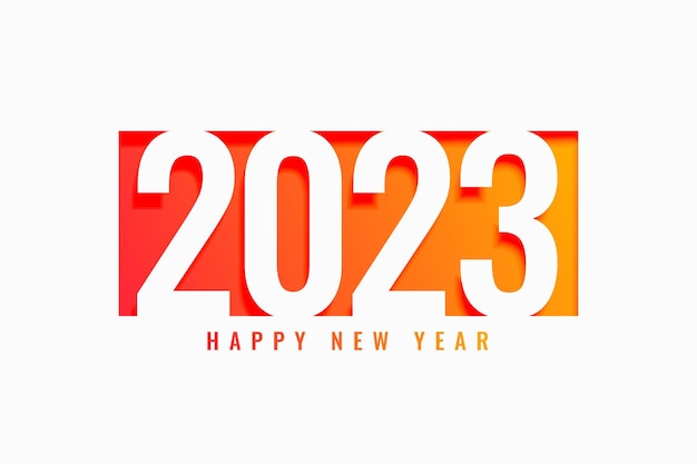 Feliz año nuevo 2023 fondo de vacaciones ilustración vectorial