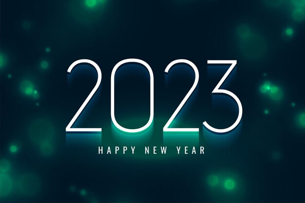 Feliz año nuevo 2023 vacaciones brillante fondo vector ilustración