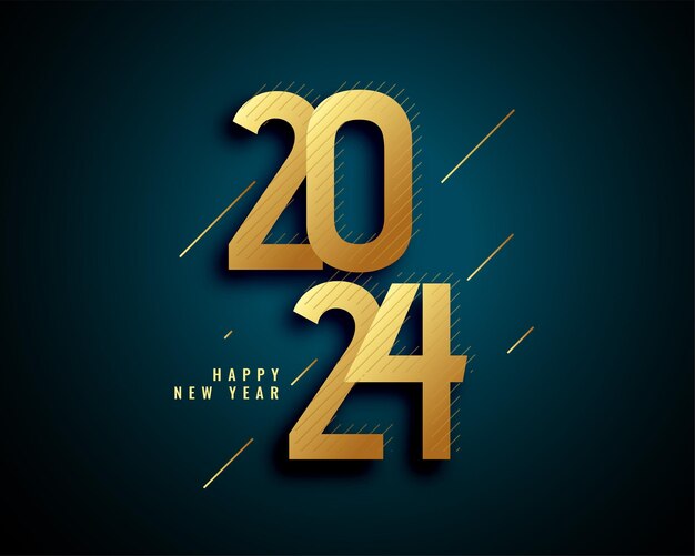 Feliz año nuevo 2024 deseos diseño de fondo