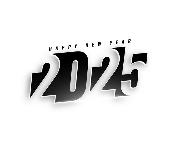 feliz año nuevo 2025 fondo festivo en estilo moderno