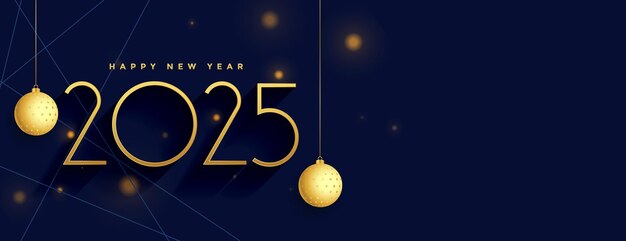 feliz año nuevo 2025 papel tapiz con cubiertas de Navidad colgantes