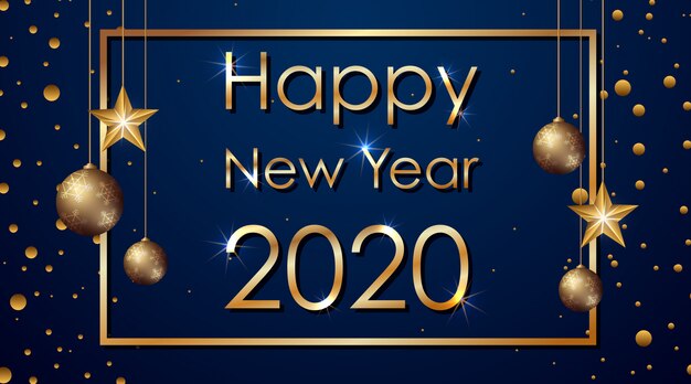 Feliz año nuevo banner 2020