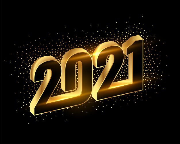 Feliz año nuevo dorado fondo brillante