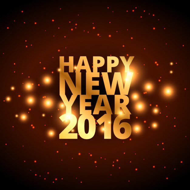 feliz año nuevo en estilo dorado